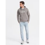 Ombre Men's JOGGER denim pants with rubbing - light blue | Shoptok.si