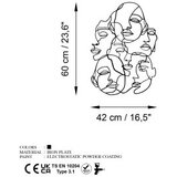WALLXPERT dekorativni metalni zidni pribor facce 1 | ePonuda.com