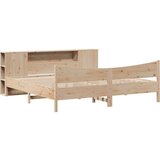  Posteljni okvir brez vzmetnice 200x200 cm trdna borovina, (21608552) | Shoptok.si