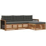 Set vanjskih sofa Prirodna i antracit 249 x 162,5 x 73 cm | shoptok.hr