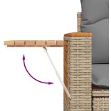  4-dijelni set vrtnih sofa s jastucima bež od poliratana | shoptok.hr