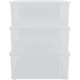  Plastične kutije za pohranu 3 kom 25 L za slaganje | shoptok.hr