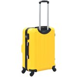  Trdi potovalni kovčki 3 kosi rumeni ABS | Shoptok.si