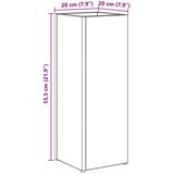  Stalak za kišobran s pohranom Crni hrast 20 x 20 x 55 5 cm | shoptok.hr