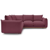 Bobochic Paris bordo rdeča kotna sedežna garnitura ernest | Shoptok.si