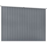 vidaXL Vrtno spremište sivo 195 x 198 x 159 cm od pocinčanog čelika | shoptok.hr