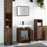 vidaXL 2-dijelni set kupaonskog namještaja boja smeđeg hrasta drveni | shoptok.hr