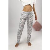 Dewberry 80156 Women Pyjama Bottom-WHITE-GREY Cijene