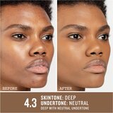Smashbox Studio Skin Full Coverage 24 Hour Foundation puder s visokim prekrivanjem nijansa 4.3 Deep, Neutral 30 ml | shoptok.hr