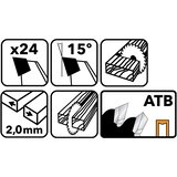  Karbidna lista pile za drvo 125x22.2 24z TDD-125x22.2x24Z | shoptok.hr