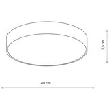  Brilagi - Plafonsko svetlo za kupatilo CLARE 3xE27/24W/230V, prečnik 40 cm, IP54, bež | Eponuda.com