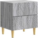  Noćni ormarić Siva Sonoma 43 x 34,5 x 48 cm Konstruirano drvo | shoptok.hr