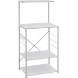 Ormarić za mikrovalnu pećnicu bijeli 60 x 39,6 x 123 cm drveni | shoptok.hr