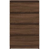  Komoda boja smeđeg hrasta 60 x 35 x 98,5 cm konstruirano drvo | shoptok.hr