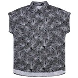 Marisse Viscose Shirt With Plant Print L-Ko-3746 Black | Shoptok.si