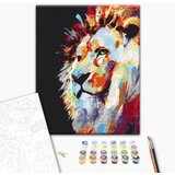  Slika za samostalno slikanje - Portrait of a Colourful Lion 40x50 | shoptok.hr