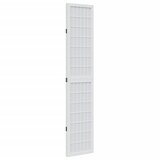  Sobna pregrada s 3 panela bijela od masivnog drva paulovnije 40 x 180 cm | Shoptok.si