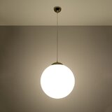 Nice Lamps Viseča svetilka v zlati barvi s steklenim senčnikom ø 40 cm Cezab – | Shoptok.si