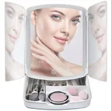 USB touch LED sklopivo osvijetljeno kozmetičko ogledalo i organizator s 5x povećanjem