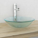 The Living Store Umivalnik iz Kaljenega Stekla 42 cm Motno Steklo - Umivalnik, (21750081) | Shoptok.si