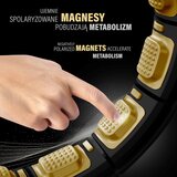  Hhm13 novi hula hoop crno/zlatni magnetski s utegom + brojačem hms | shoptok.hr