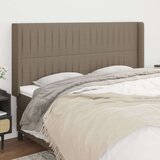 Vzglavje z ušesi taupe 183x16x118/128 cm blago, (20794568) Cene