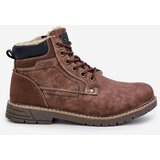 EVENTO PE1 Insulated men's boots made of eco leather brown Venredia | Eponuda.ba