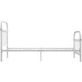  Okvir za krevet bijeli metalni 100 x 200 cm | Eponuda.com