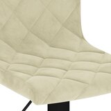  Barski stolci 2 kom krem baršunasti | shoptok.hr