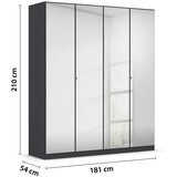 Modern Living Omara Za Oblačila Reflect, Temno Siva | Shoptok.si