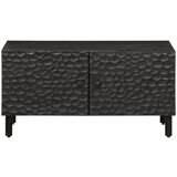  Stolić za kavu crni 80 x 50 x 40 cm od masivnog drva manga | Eponuda.com