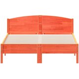  Okvir kreveta bez madraca voštano smeđi 160x200 cm od borovine | shoptok.hr