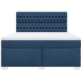 Krevet s oprugama i madracem plavi 180x200 cm od tkanine | shoptok.hr