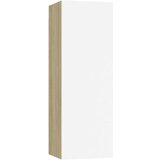 vidaXL TV omarica bela in sonoma hrast 30,5x30x90 cm iverna plošča, (20622525) | Shoptok.si