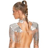 Bad Kitty lančani ukras za rame (srebrni) | shoptok.hr