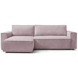 Bobochic Paris svijetlo ružičasta kutna dvostrana sofa od sumota nihad Cijene
