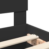  Krevetna konstrukcija Crna 135 x 190 cm Konstruirano drvo | shoptok.hr