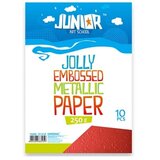 Junior jolly embossed metallic paper papir met. relj. a4 250g10k - odaberite nijansu crvena ( 136205 ) Cene