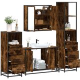 vidaXL 4-dijelni set kupaonskog namještaja boja hrasta drveni | shoptok.hr