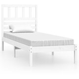Furnova Posteljni okvir brez vzmetnice bel 75x190 cm trdna borovina, (21935299) | Shoptok.si