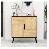 Hanah home višenamenski ormar darien black wood sapphire oak | Eponuda.com