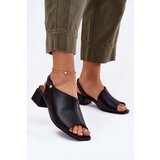 Maciejka Leather Women's Sandals On A Block | Shoptok.si