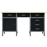 vidaXL radni stol crni 160 x 60 x 85 cm čelični Cijene