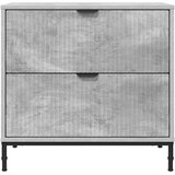 vidaXL Noćni ormarić Beton siva 63.5 x 36 x 61 cm Konstruirano drvo | shoptok.hr