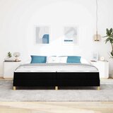  s opruga kutije s madracem Crna 200 x 200 cm tkanina | shoptok.hr