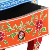  Ručno obojeni noćni ormarić 40 x 30 x 60 cm masivno drvo manga | Eponuda.com