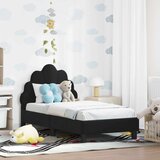  Okvir kreveta za malu djecu s naslonom Crna 70 x 140 cm Baršun | shoptok.hr