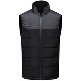 INF Ogrevan telovnik z dvojnim upravljanjem, konstantno temperaturo in toploto Black+Grey XXL, (21583398) | Shoptok.si
