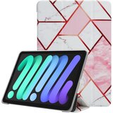 Cadorabo Ohišje tabličnega računalnika združljiv z Apple - Design White Pink Marmor - Ultra tanek zaščitni ohišje iz fleksibilnega silikona TPU s stojalo funkcijo, (20591597) Cene
