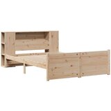 vidaXL Knjižna postelja brez vzmetnice 120x200 cm trdna borovina | Shoptok.si